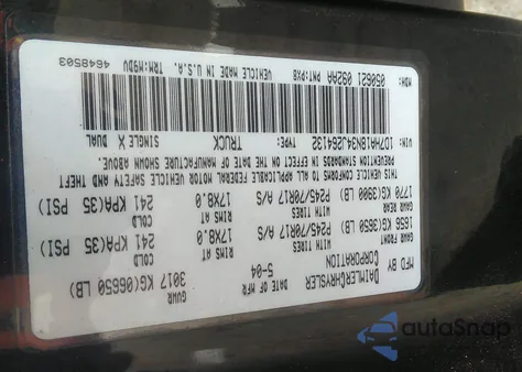2004 Dodge Ram 1500 St/Slt z USA, uszkodzony, nr VIN 1D7HA18N34J264132
